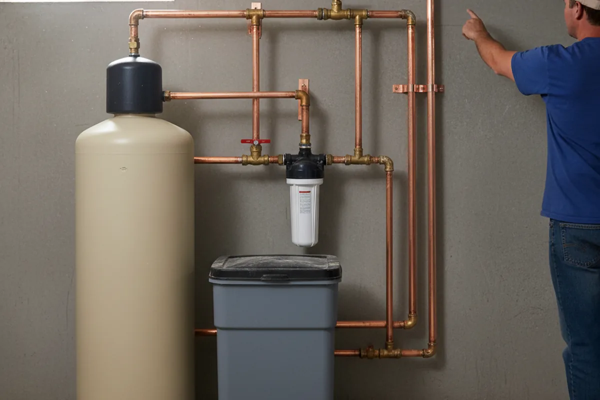 Whole-house water treatment system installed in Liberty